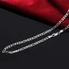 Deseo oferta caliente cobre plateado plata 4MM tres habitaciones un collar popular europeo y americano lateral collar NK joyería de comercio exterior en stock