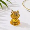 Ornatos populares de zodíaco rotativos de cristal, decorações de mesa de zodíaco rotativas, ornamentos artesanais rotativos de vidro