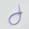 21CM Cinta de Silicona Almacenamiento de Cinta de Renacuajo Cable de Datos Arcoíris Cuerda Atrapada con Goteo de Pegamento Accesorios DIY Cinta de Línea