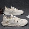 Sapatos Masculinos Verão 2024 Novo Look Casual Antiderrapante Vazados Respiráveis Sapatos de Malha Sapatos Masculinos de Vadeio para Praia ao Ar Livre para Homens