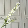 Flores Artificiais de Larkspur com 2 Pontas para Casamento Decoração de Banquete de Noivado Arranjo Floral Arranjo de Flores Jacinto Flores Falsas Flores Artificiais