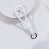 Chaveiro de carro de corda de algodão feito à mão, corrente para bolsa de celular, pingente, bolsa para copo térmico, cordão multifuncional anti-perda
