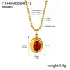 Xinyixin Bola de Aço Inoxidável Bola Corrente Gota D'água Delicado Pequeno Pingente Zircão Clavícula Colar Coringa PVD Banhado 18K Ouro Verdadeiro
