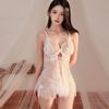 2025 Nuevo Pijama Sexy sin Espalda de Encaje Ropa Interior Sexy Traje Sexy Uniforme Transparente Tentación Apasionada Caliente al Mayoreo