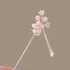 Horquilla de Flor de Durazno, Accesorios para el Cabello de Mujer, Horquilla, Accesorios de Estilo Antiguo, Tocado, Borla, Horquilla de Perla, Horquilla de Alto Nivel de Nuevo Estilo Chino