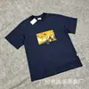 Camisetas de Manga Curta Estampadas Estilo Americano Série ALD para Homens e Mulheres, Corte Solto, Gola Redonda, Camiseta de Verão, Comércio Exterior Transfronteiriço