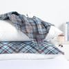 Un Par de Fundas de Almohada de Algodón Puro para Uso en el Hogar Fundas de Almohada a Cuadros para Adultos Algodón Puro Pareja Dormitorio Fundas de Almohada de Gasa de Alta Gama Venta al por Mayor