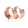 Hebilla de oreja de acero de titanio esférica de tres pasos de 7 mm Clip para oreja Pendientes redondos mini de acero inoxidable INS nuevo europeo y americano