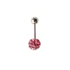 Pendientes de Bola Shambala Completamente Diamantados Populares Europeos y Americanos de 4 mm Tachuelas de Arcilla Suave Incrustadas de Diamantes Joyería para Piercing de Cartílago Auricular En Stock