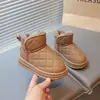 Novas Botas de Neve de Veludo Plus para Crianças Botas de Algodão Para Bebês Novas Botas de Inverno para Meninos Sapatos Antiderrapantes Meninos Quentes