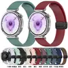 Adecuado para series de relojes Samsung/Huawei, Correa de Silicona Plegable con Hebilla Magnética Patrón Lichi 18/20/22mm Universal