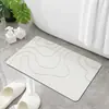 Tapete de Banheiro Simples de Lama Diatomácea Absorvente Tapete para Pés de Banheiro Porta de Banheiro Antiderrapante Doméstico Secagem Rápida Temu Dropshipping
