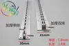 Aleación de Aluminio Engrosada Columna Aa Fila Única Doble Agujero Gancho de Soporte para Estante de Vidrio Tira a Accesorios para Tienda de Ropa Montado en Pared Columna a