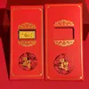 Zodíaco Chinês Quadrado Barra de Ouro Pequena Moeda Comemorativa Envelope Vermelho Papel de Toque Dinheiro da Sorte Folha de Ouro Imitação Celebração do Festival de Ano Novo Presente