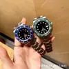 Relógio Mecânico Automático Completo Fantasma da Água Verde Pulseira de Aço 904L Masculino de Negócios Laojia Luminoso Calendário à Prova d'Água