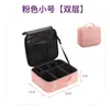 Bolsa de maquillaje de gran capacidad, simple y portátil, con compartimentos multicapa para almacenamiento organizado, ideal para maquilladores, maquillaje en set, belleza y arte de uñas
