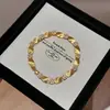 Pulsera de Cinta de Satén Cepillado Color Oro Arena Estilo Vintage Nuevo para Mujer, Joyería Versátil Popular de Lujo de Gama Alta