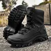 Botas de Combate de Talla Grande Transfronterizas para Hombre, Botas de Caña Alta para Senderismo y Montañismo al Aire Libre, Botas Tácticas para Hombre, Botas del Desierto para Exteriores, Botas para Hombre