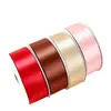 Cinta de poliéster de color sólido de 4 cm en stock para materiales de floristería, envoltorio de flores, decoración de cajas de regalo para pastelerías, cinta DIY