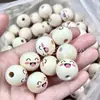 Fábrica Fuente Amazon Xiangling Muzhu Perla de Madera First Smiley 20mm Accesorios diy Original