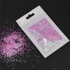 Arte de uñas transfronterizo degradado lentejuelas coloridas polvo brillante slime arena movediza flujo cáñamo inyección manual precio de fábrica