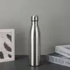 Botella de agua deportiva de boca ancha de una sola capa al por mayor para fabricante transfronterizo, taza de agua para deportes al aire libre, viajes, montañismo, taza aislada de acero inoxidable