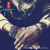 Pulsera para Hombre Hecha a Mano, Pulsera Retro Simple y Elegante con Mantra de Seis Caracteres, Joyería Lulutong