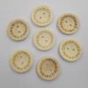 Botones de madera de 15 mm / 20 mm / 25 mm de dos ojales hechos a mano con amor amor con amor con amor