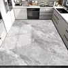 Tapetes de Piso para Cozinha São Antiderrapantes, à Prova de Óleo, Laváveis com Pano, Laváveis, Tapetes Impermeáveis e Resistentes a Manchas de PVC, Especiais para Uso Doméstico, Tapetes de Piso para Cozinha de Cobertura Total