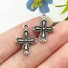 Explosiones transfronterizas 26 colgante de cruz diy ropa europea y americana collar pendientes colgante llavero en stock venta al por mayor