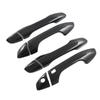 Adequado para Kia Sportage Qlkx516-21 Modelo Maçaneta da Porta Cova Maçaneta da Porta Adesivo Fibra de Carbono com Padrão Fibra de Carbono