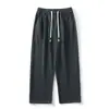 Calça Casual Masculina Tendência Nova Primavera e Outono, Corte Solto, Listras Degradê, Calça Jogger Esportiva Reta Lavada, Calça de Perna Larga