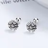 Amor Margarita redondas moda estilo japonés y coreano estilo网红 estilo más vendido pendientes de tuerca de hilo para mujer plata de ley 925 pendientes de plata tailandesa