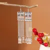 Pendientes de Pavo Real para Minorías Étnicas, Regalos Retro de Plata Miao Estilo Étnico, Accesorios de Pendientes Vintage de Imitación Plata
