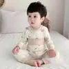 Pijamas para Bebé Ropa Interior Algodón Primavera y Otoño Cintura Alta Protección de Barriga Set Dividido para Recién Nacidos Ropa de Otoño para Bebé Pantalones de Otoño Ropa Básica