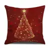Fronha Estilo Natalino Moda Impressão Digital Sem Cor Almofada Personalizada Casa Sofá Sala de Estar Decorativa Costas