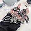Novo grampo de cabelo de metal com presilha de aranha para Halloween feminino nicho presilha de tubarão grampo de metal estilo frio grampo de cabelo grande