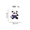 Broches Tema Panda Fútbol 6 Estilos de Pines Esmaltados Forma de Jersey Estilo Deportivo Accesorios Ropa Bolsas Venta al por mayor