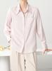 Camisa Suave como Nube de Alta Gama Resistente a las Arrugas, Sin Planchar, con Sensación de Nube de Oxígeno para Mujer, Lujo Ligero, Camisa de Manga Larga Ultra Transpirable
