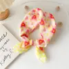 Pañuelo Cuadrado Pequeño de 55% Algodón y Lino Bufanda para Mujer de Primavera y Verano Estilo Coreano Pañuelo para la Cabeza Moda Cinturón Decorativo para el Cabello Pañuelo de Flores Bufanda