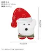 Acessórios de Desenho Animado Papai Noel Boneco de Neve Rena Pulseiras de Bater Broches Acessórios de Decoração de Natal Acessórios de Presente Atacado