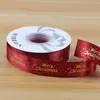 Fita de Natal Presente de Natal Caixa de presente Embalagem Fita decorativa Bolo Fita de cozimento Fita de Natal