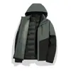 Chaqueta de plumón impermeable para hombre y mujer, tres en uno, repelente al agua, desmontable, para invierno, exterior, montañismo, esquí, ropa, estampado