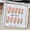 Uñas Portátiles en Caja Transparente al por Mayor para Tiendas Físicas, Parches para Uñas Artísticas, Pegatinas de Uñas Terminadas, Uñas Postizas Removibles