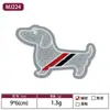 Parches Bordados en Stock Venta al por Mayor Accesorios para Ropa de Perro Dachshund Parches Tela Bordada para Toallas Diseños de Insignias para Perros Pequeños