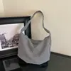 Bolso de lona a cuadros retro estilo coreano para mujer, bolso de hombro de gran capacidad, bolso tote ligero y versátil, bolso cruzado para estudiantes para la clase
