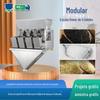 Balança de medição de embalagem de açúcar branco de gergelim MSG, computador automático de material de partículas, balança quantitativa de subembalagem inteligente