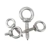 Tornillos de Ojal de Acero Inoxidable 304 con Ganchos de Anilla, Tornillos de Ojal Auto-Perforantes Auto-Roscantes, Tornillos para Madera de Audio