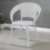 Silla de ratán para balcón para uso doméstico, silla de ocio con respaldo alto para personas mayores, silla de ratán tejida para exteriores