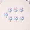 Lindas Decoraciones 3D de Paleta de Hielo para Uñas Resina Accesorios Pequeños Funda de Teléfono Pegamento de Crema Decoraciones de Uñas Portátiles DIY Pinzas para el Cabello